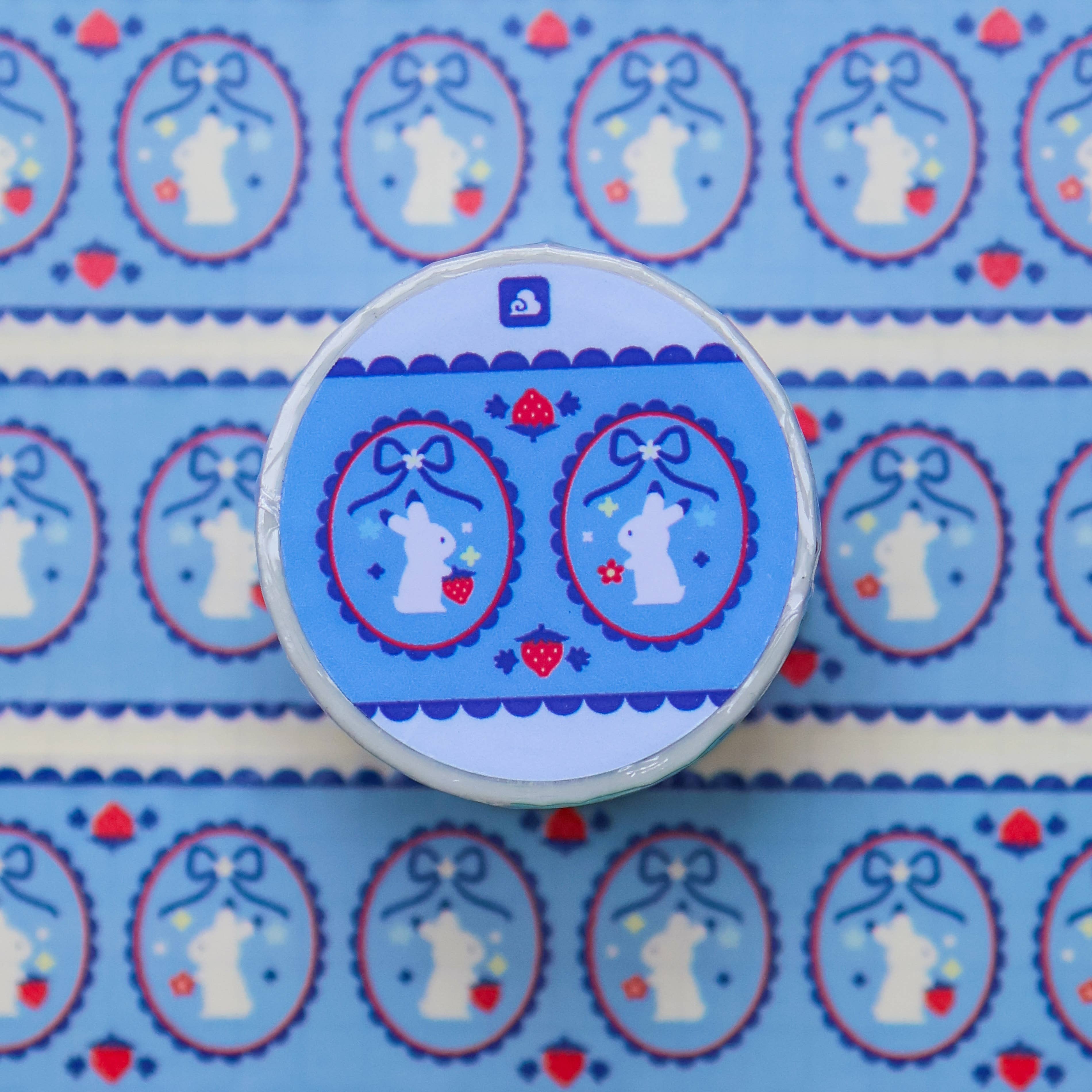 Bunny Blue Ribbon Washi Tape