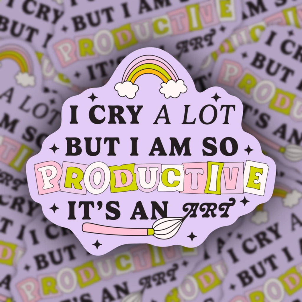 Sticker Productiver Crier