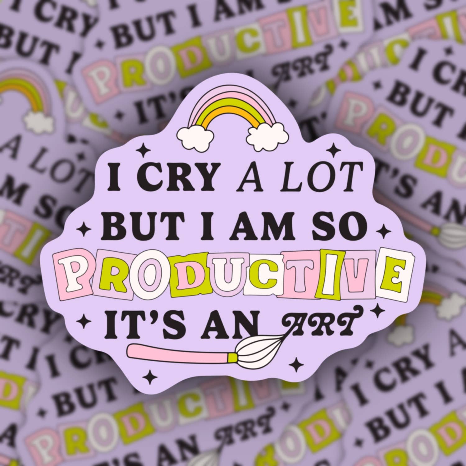 Sticker Productiver Crier