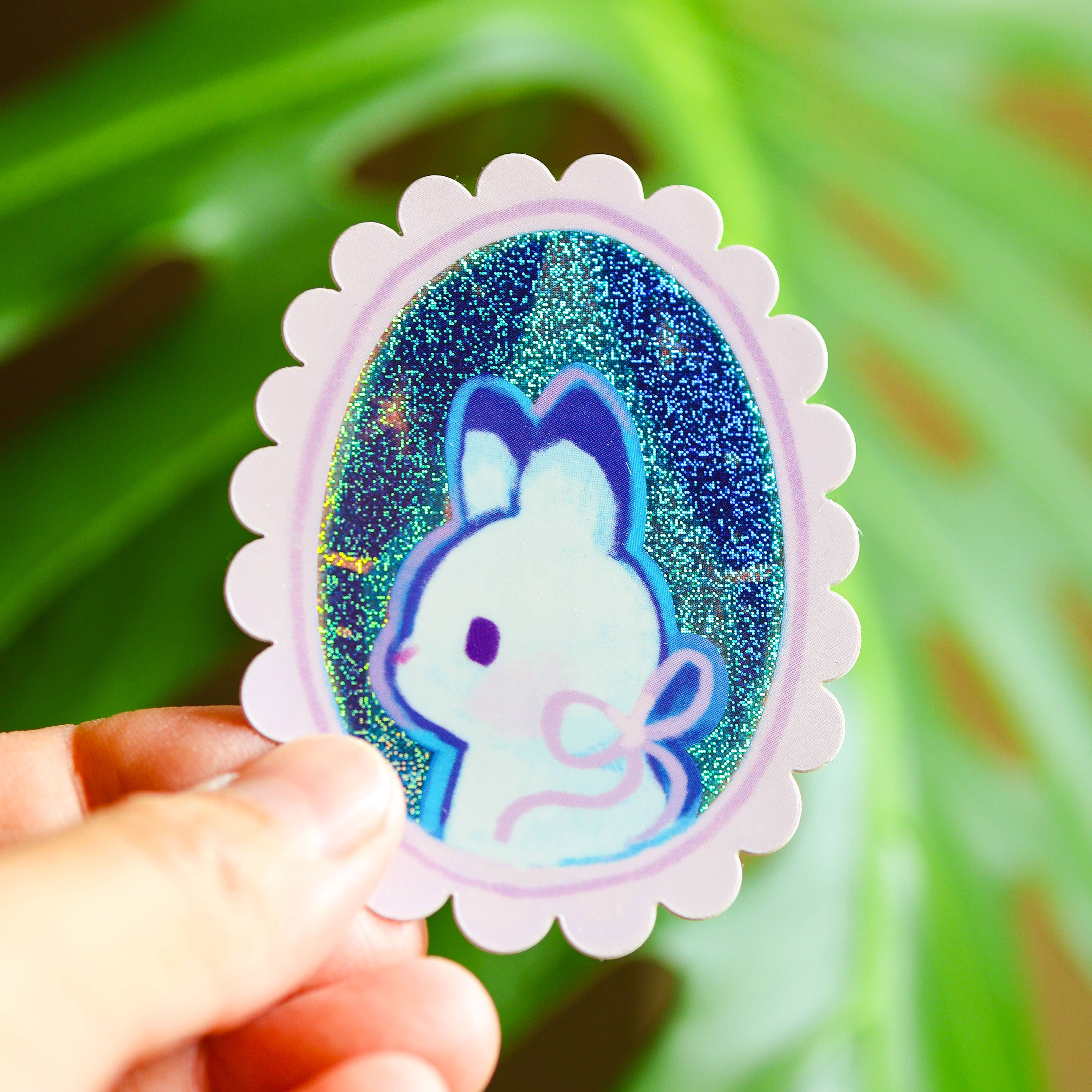 Holographic Portrait of a Rabbit