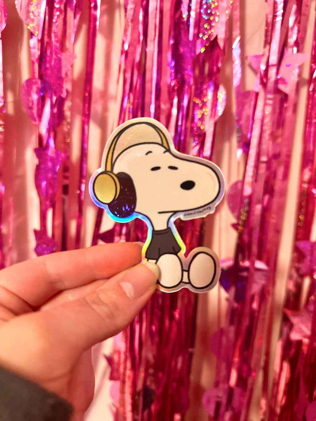 Emo Snoopy Vinyl Sticker