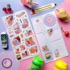 Sticker Sheet Cozy Study & Chill Scenes