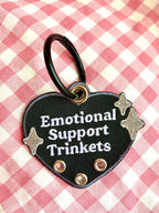 Trinket Holder Keychain Emotional Support Trinket Heart