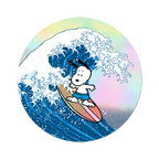 Snoopy Sticker Great Wave Holographic