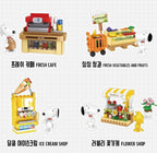 Blind Box Snoopy Market Figurine Building Block Set