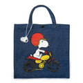 Snoopy Motorcycle Vintage Style Market Tote Bag