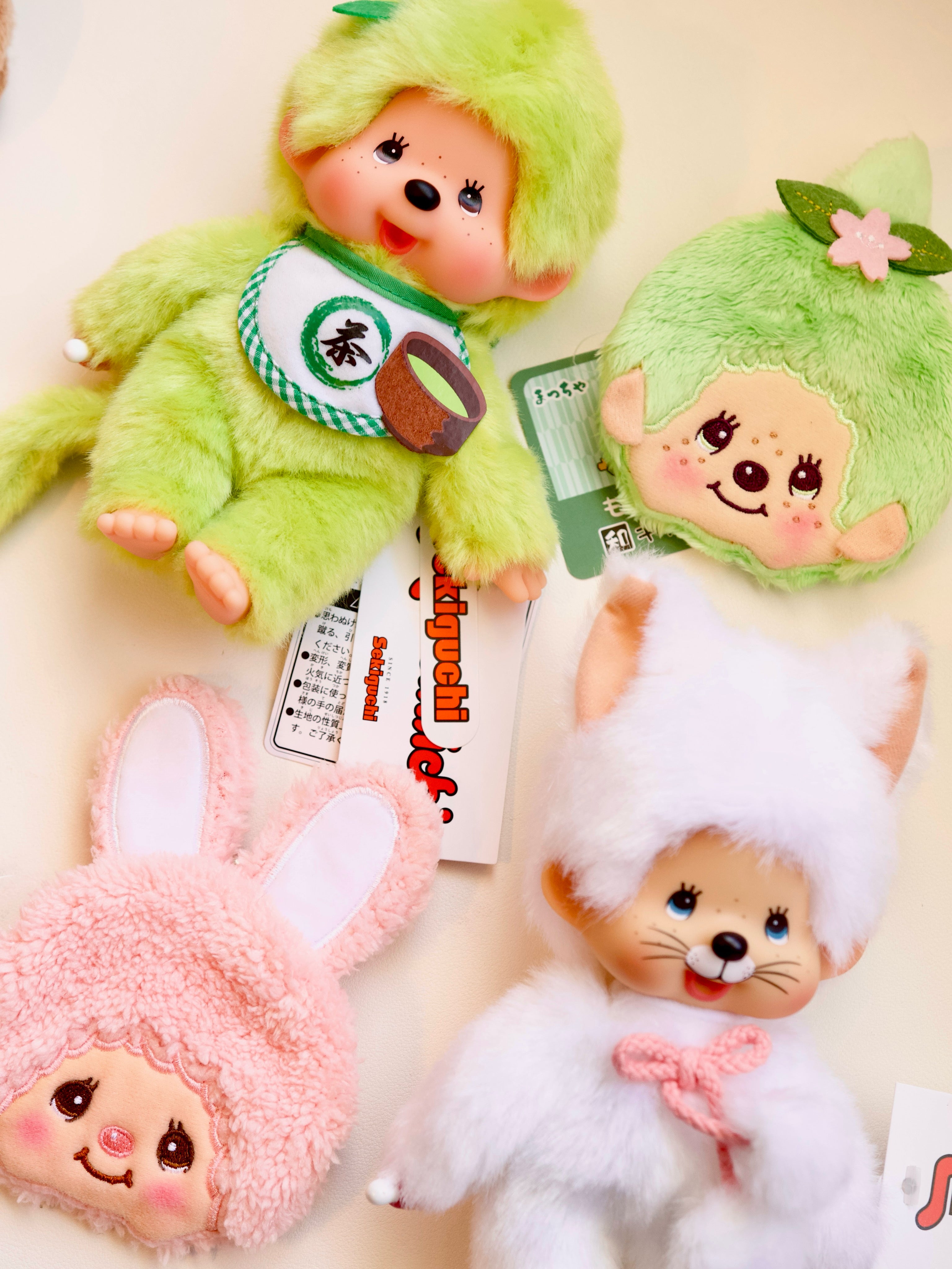 Monchhichi Matcha Sakura Girl Coin Purse | Kawaii Japan Import