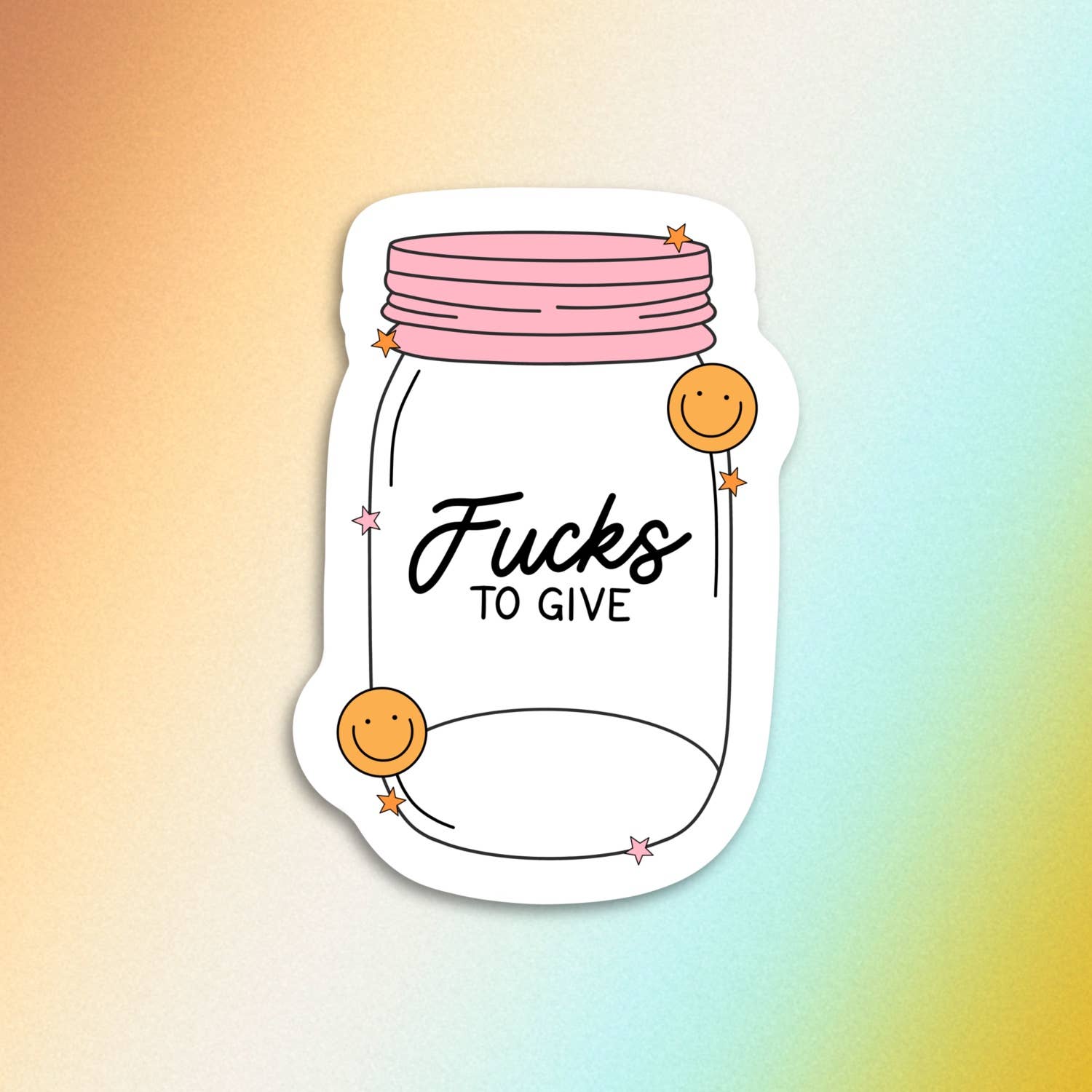 Sticker Zero F*ucks Jat