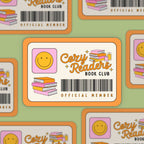 Sticker Cozy Reader Book Club Membership