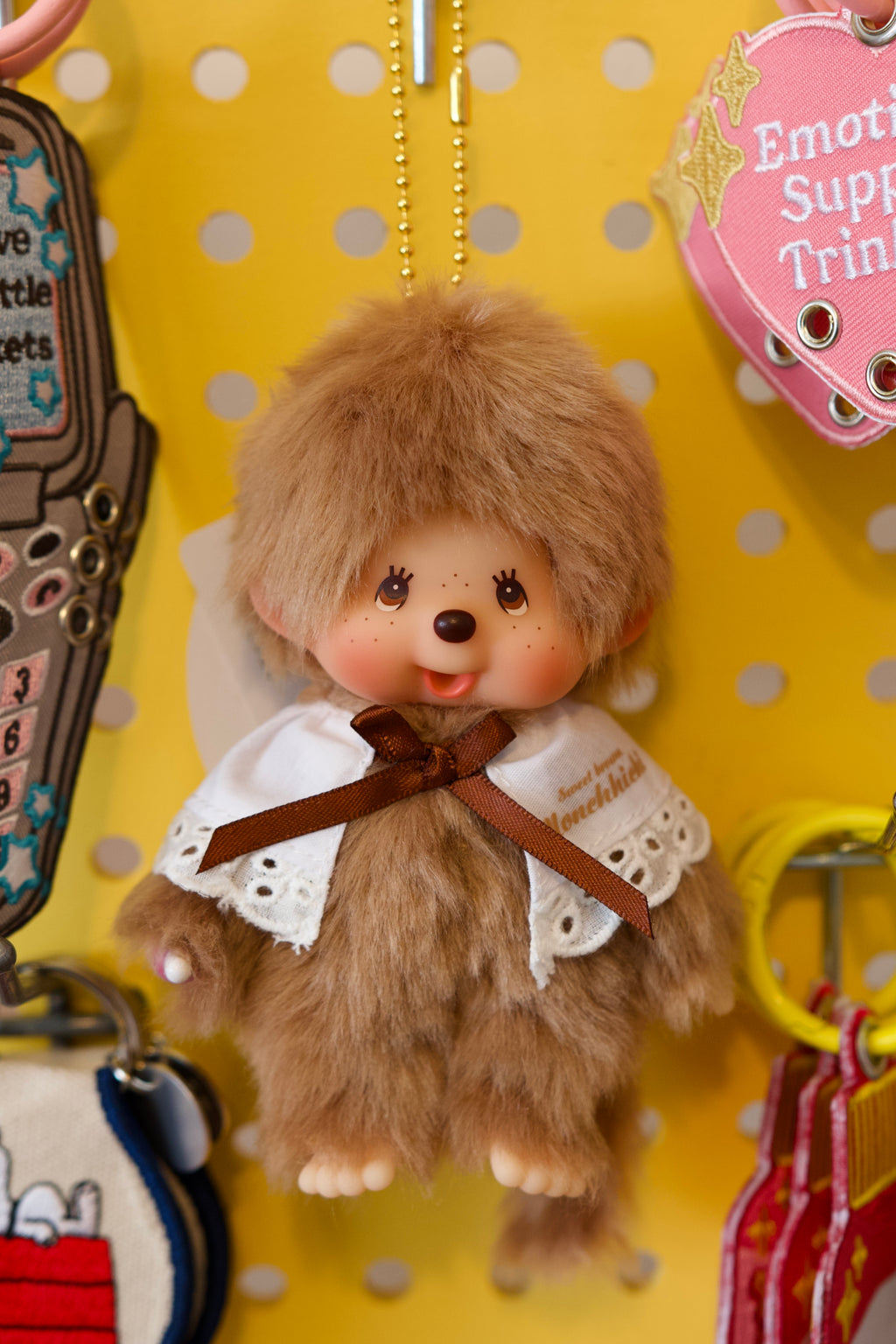 Monchhichi Sweet Brown Plush Mascot Keychain