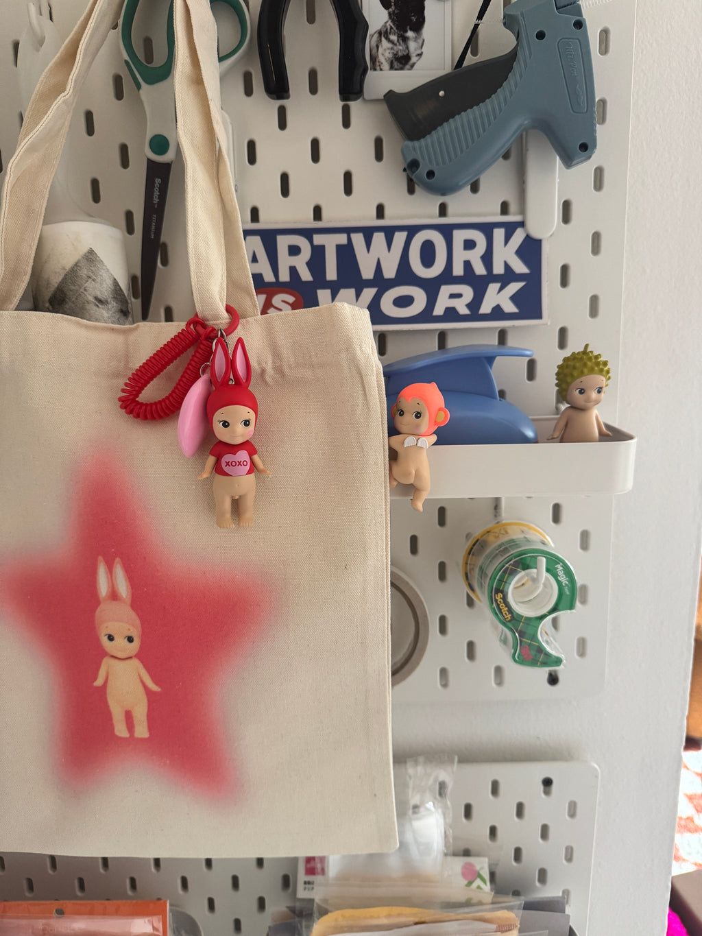 Sonny Angel Inspired Artwork Rabbit Star Totebag