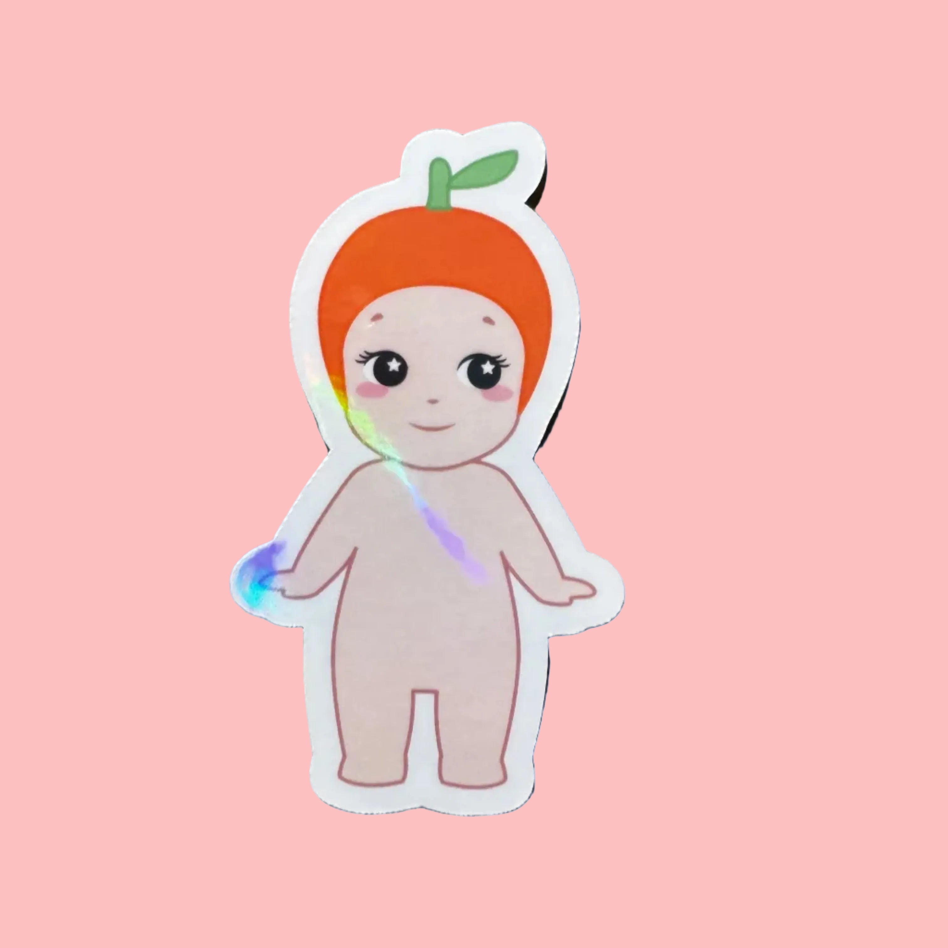 Sonny Angel Sticker Fruit Orange Holographic Vinyl