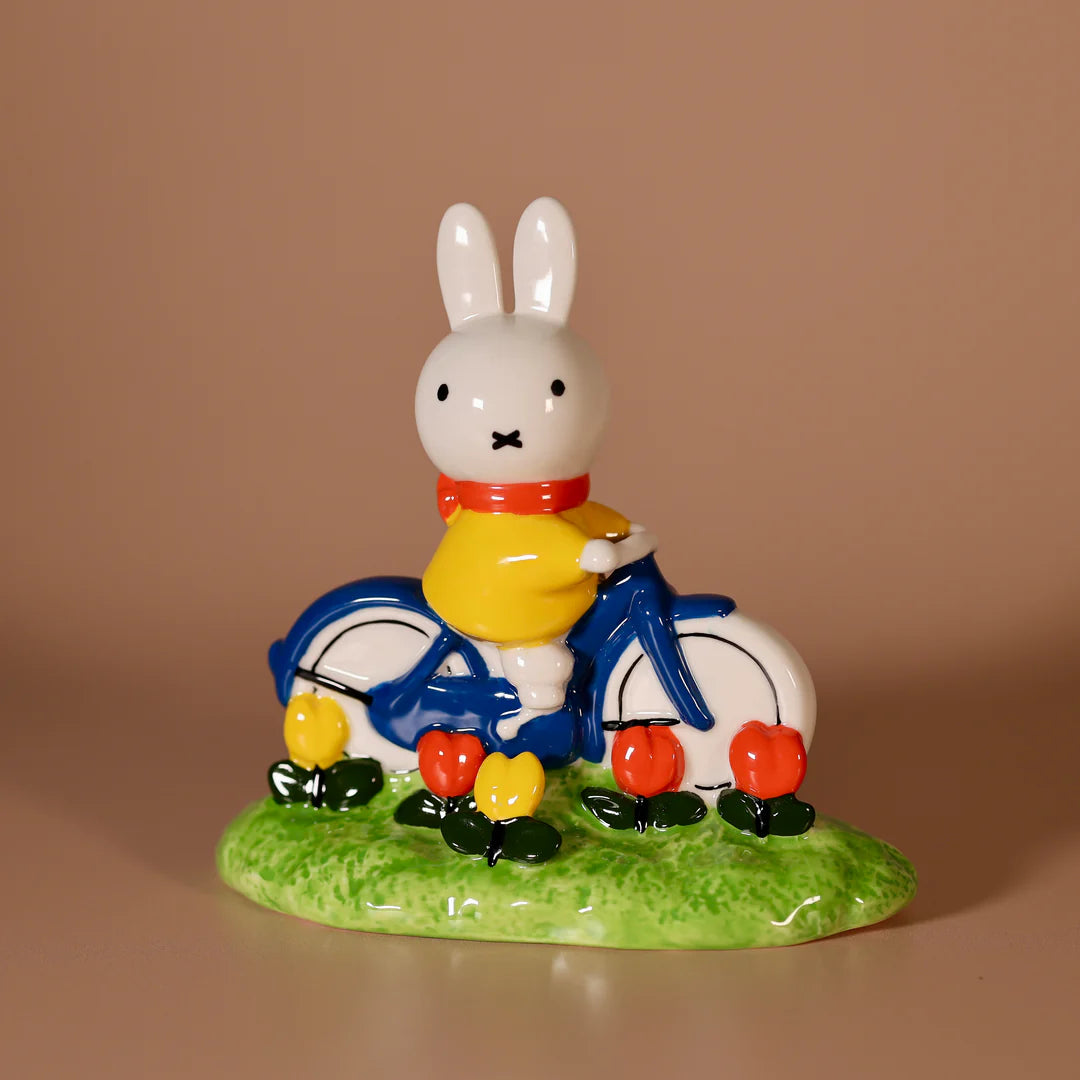 Miffy Tulip Garden Bike Ride Figurine