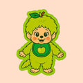Sticker Monchhichi Apple Green Fruit Color