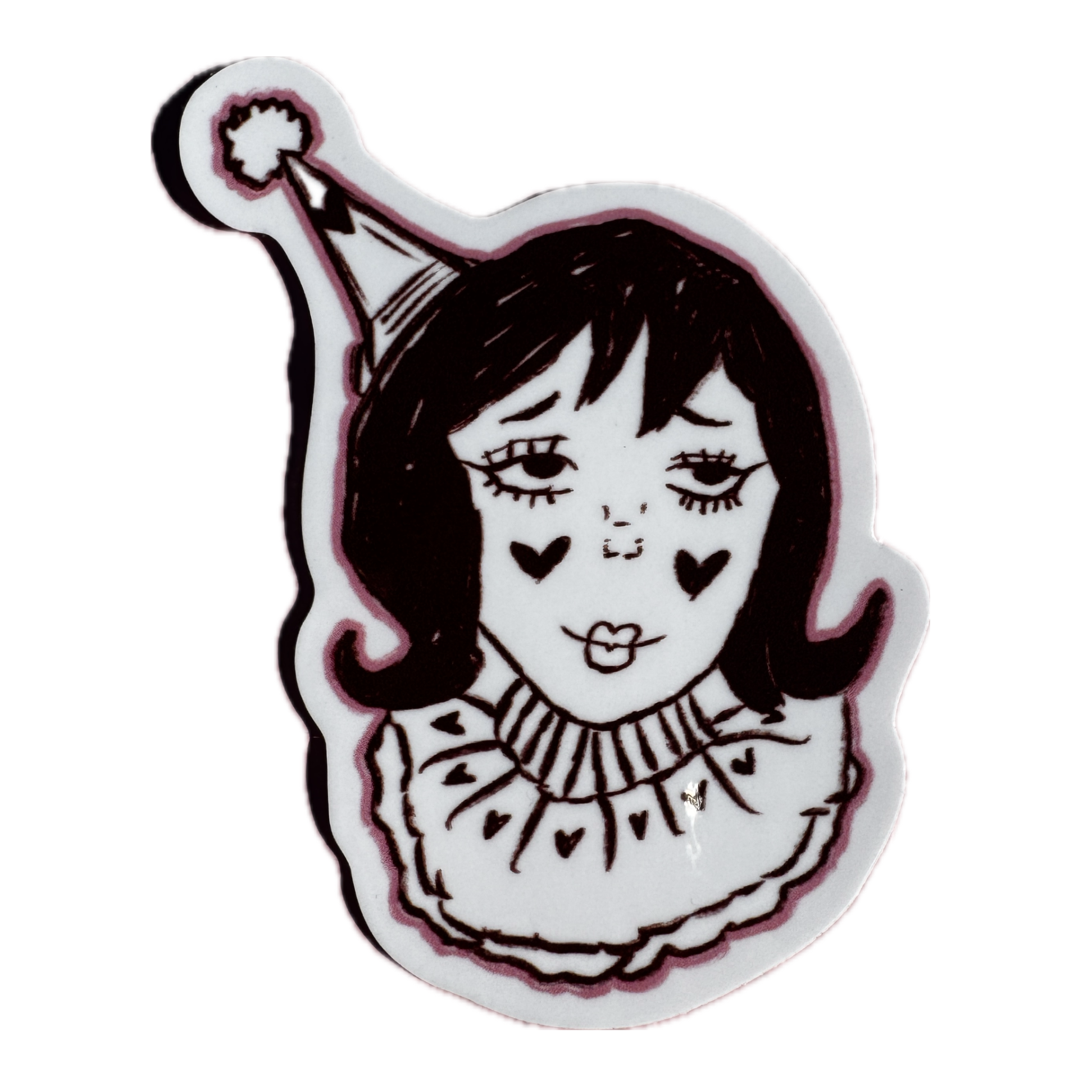 Clown Girl Sticker