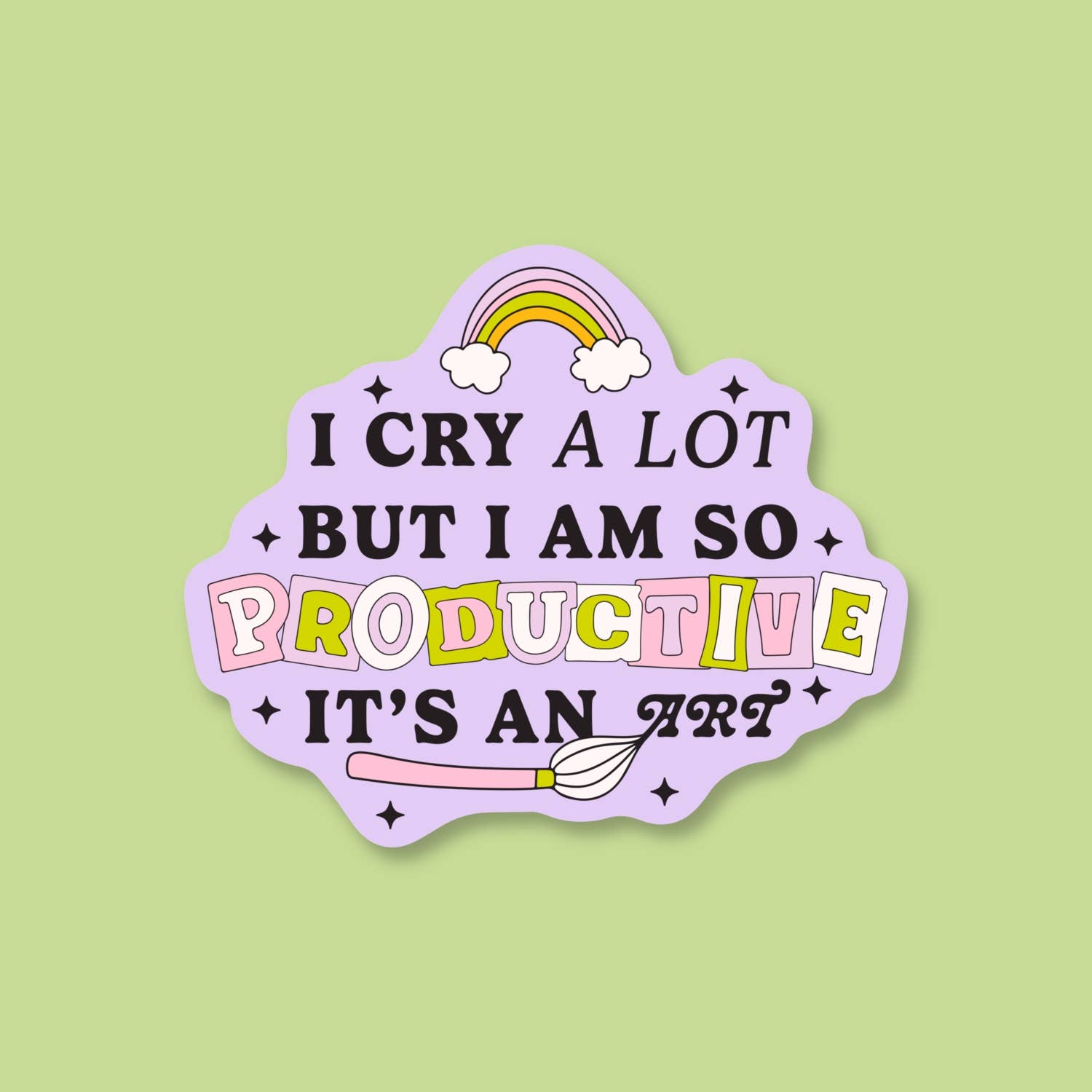 Sticker Productiver Crier