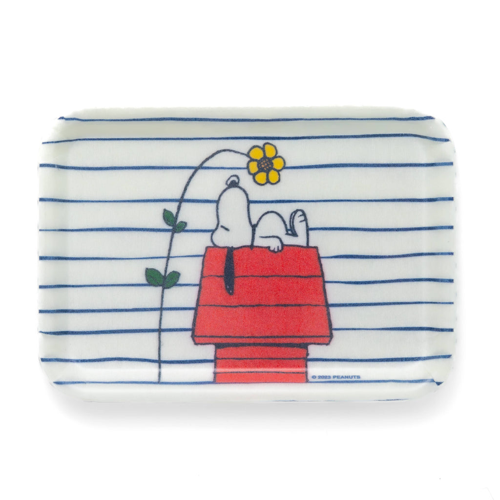 Snoopy Doghouse Flower Vintage Style Tray
