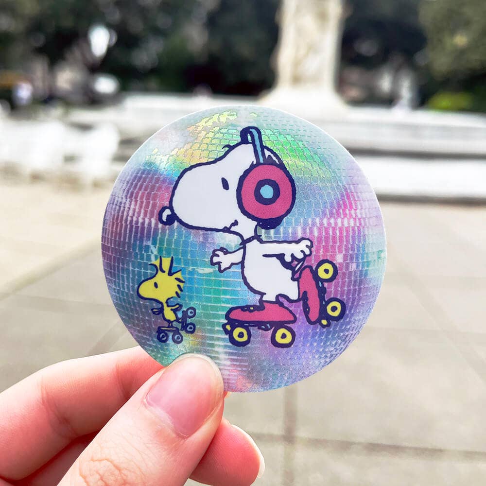 Snoopy Sticker Roller Buds Holographic
