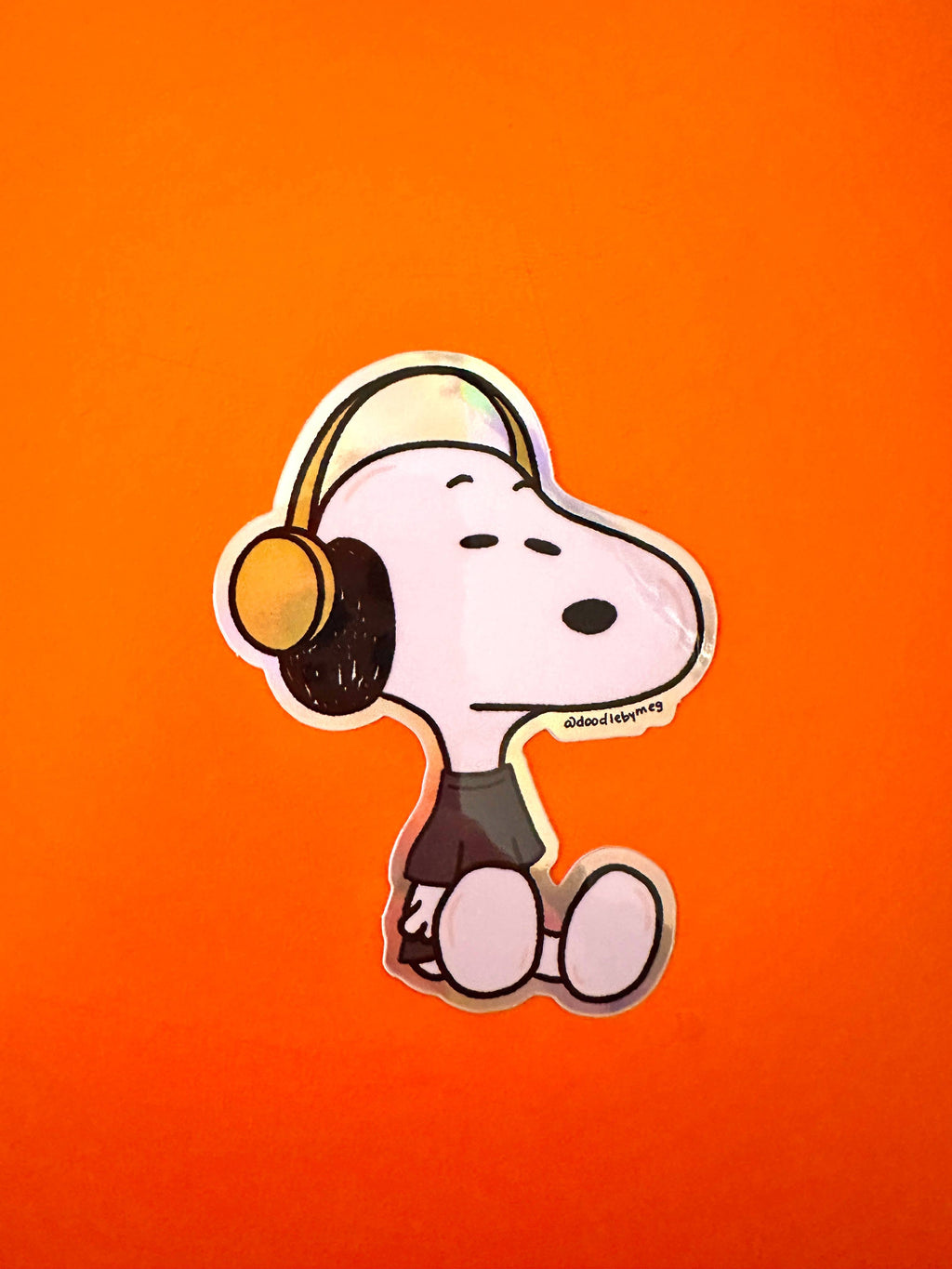 Emo Snoopy Vinyl Sticker