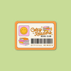 Sticker Cozy Reader Book Club Membership