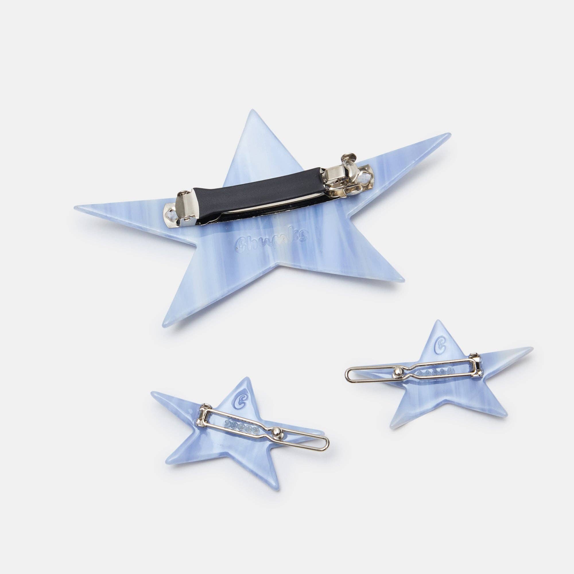 Chunks Hair Clip Pack in Stars
