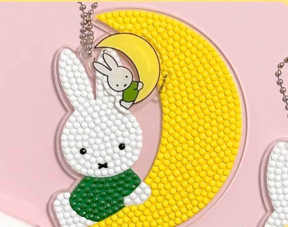Miffy DIY Diamond Painting Keychain Kit