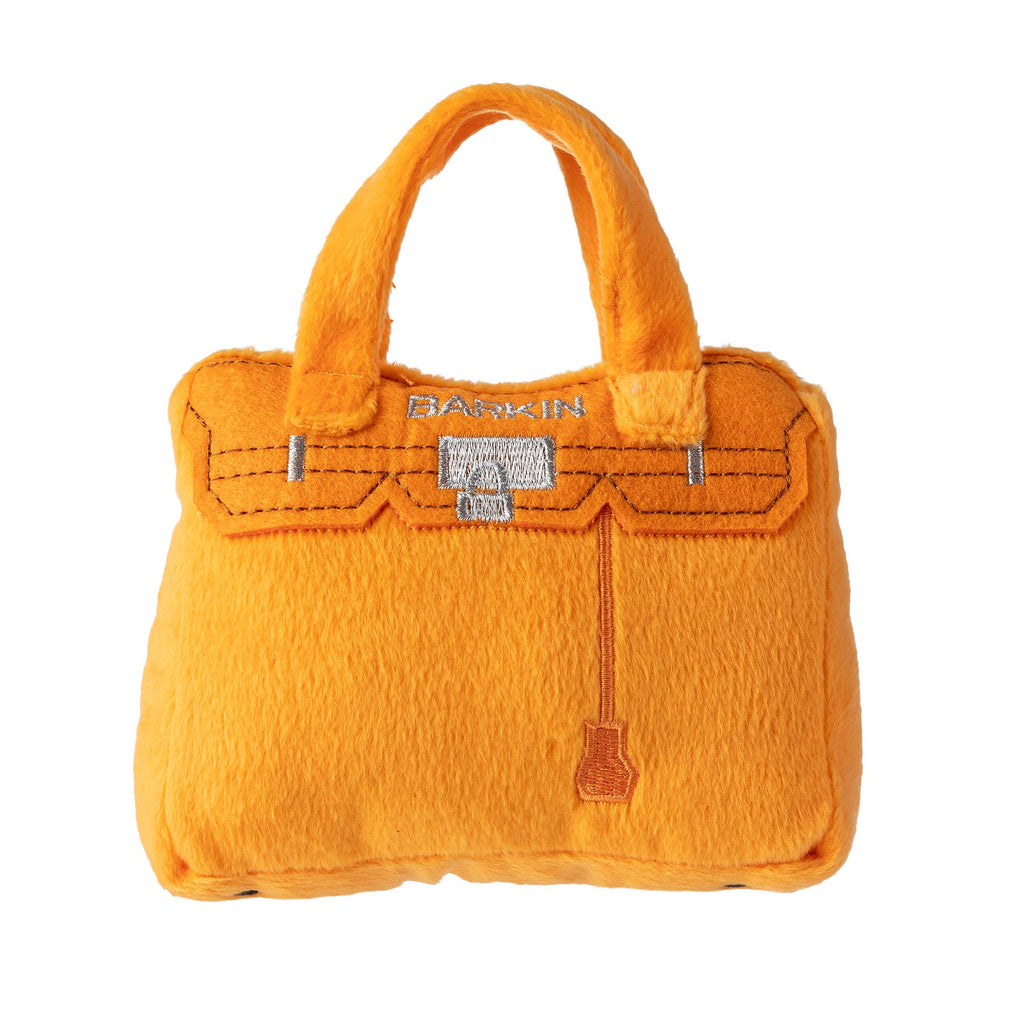 Barkin Birkin Bag Designer Squeaker Dog Toy