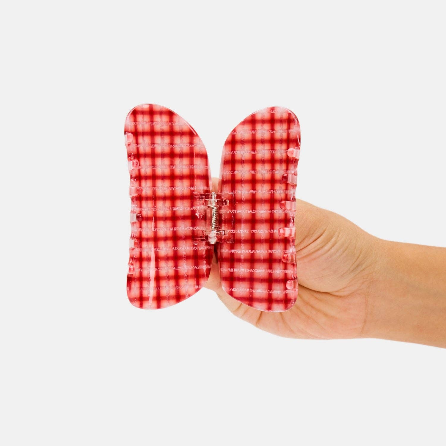 Chunks Hair Claw in Red Plaid
