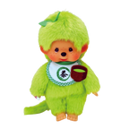 Matcha green tea Monnchichi boy plush doll by Sekiguchi - 7 inches tall, authentic Japan Exclusive