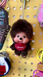 Monchhichi Big Head Plush Mascot Keychain