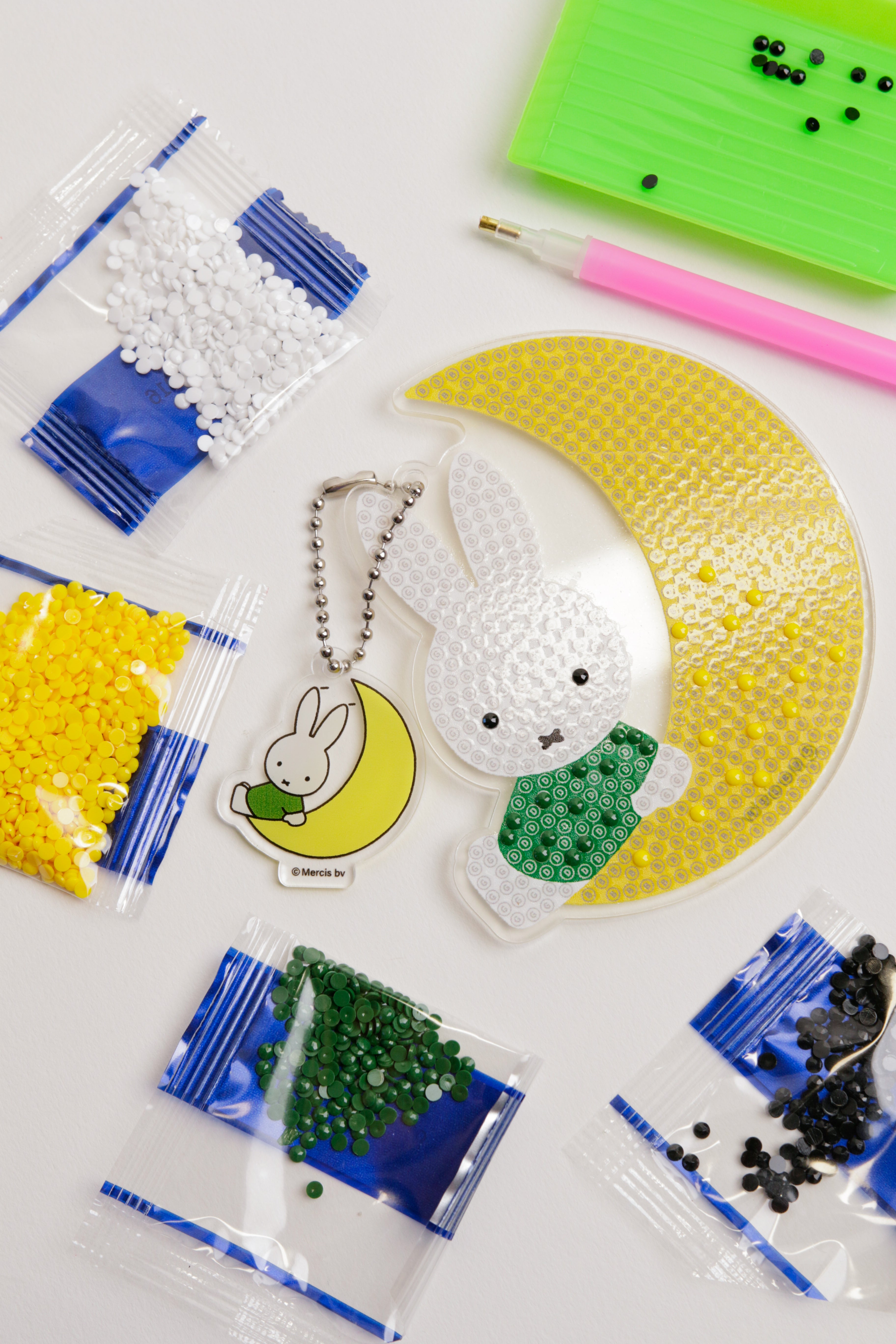 Miffy DIY Diamond Painting Keychain Kit